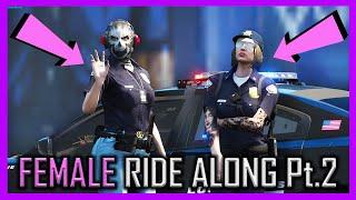 GTA 5 RP - FEMALE POLICE RIDE ALONG! Pt.2 | RedLineRP #81