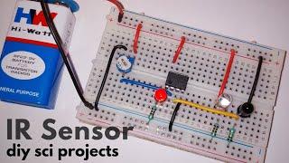 How to make IR Sensor/Obstacle Detector using LM358 IC...