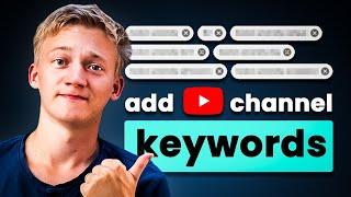 How To Add YouTube Channel Tags/Keywords In 2 Minutes on PC! - YouTube Channel Keyword Tutorial 2024