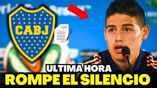 ¡JAMES RODRÍGUEZ ROMPE EL SILENCIO! ¡JUGAR EN BOCA! NOTICIAS DEL BOCA JUNIORS HOY