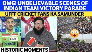 Omg! UNBELIEVABLE Victory Parade Of Indian Team On Marine Drive | Ufff Record BREAKING Crowd