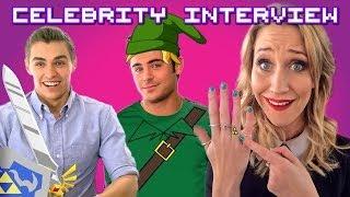 Zac Efron & Dave Franco talk Legend of Zelda & the Triforce with Maude Garrett