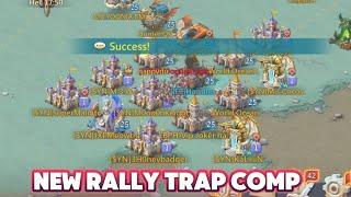 Taking Rallies With New Rally Trap Troop Comp. Mixed Rallies. Maxed leads. Lords mobile