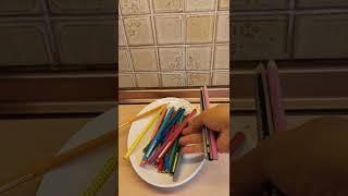  Very Satisfying Sound effects colored pencil ️ #viral #shorts #asmr #trending #youtubeshorts