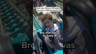 Can You Keep a Straight Face on a Rollercoaster? #Entertainment #Funny #Public #Viral #Shorts