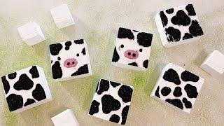 Gym Chalk ASMR | Cute Cow | Glitter&Crispy | Remastered | Oddly Satisfying | Sleep Aid