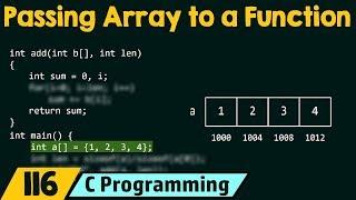 Passing Array as an Argument to a Function