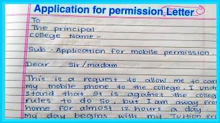 Application For Permission Letter #Dbraeducation.