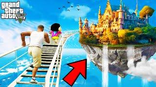 FRANKLIN TRIED IMPOSSIBLE STAIRWAY TO HEAVEN PARKOUR RAMP CHALLENGE GTA 5 | SHINCHAN and CHOP