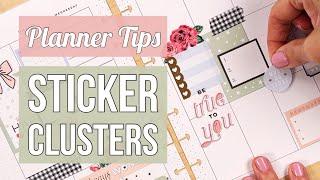 How to Make Sticker Clusters in your Planner - Tips & Tricks for Combining Stickers + Plan With Me