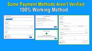 Facebook payment methods aren't verified 100% Working Method