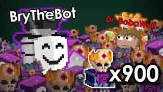 risking our networth in growtopia's halloween