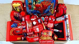 Spiderman & Red Stationery CollectionBag, Sharpener, Geometry, Watch, Board, Bottle, Game, Pen etc