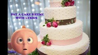 Pat A Cake rhyme with lyrics | Rhyme with beautiful cakes for kids with lyrics | Learn Rhymes Lyrics