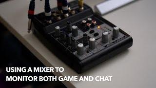 PS4 / OBS | MIXER to monitor game and audio chat