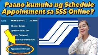 Paano kumuha ng Schedule Appointment sa sss online? 2023