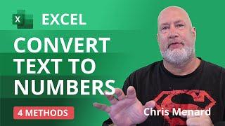 Excel Convert Text to Numbers - Four easy methods