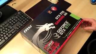 Unboxing: MSI GTX 970 Gaming 4G, GeForce GTX 970, 4GB GDDR5, 2x DVI, HDMI, DisplayPort (V316-001R)