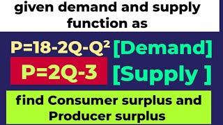 consumer surplus and producer surplus