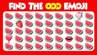 FIND THE ODD EMOJI OUT by Spotting The Difference! Odd One Out Puzzle | Find The Odd Emoji Quizzes