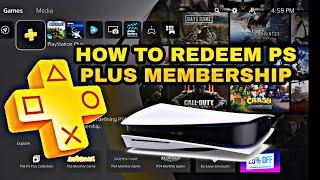 PS5 | How To Redeem PS Plus Membership on PlayStation 5