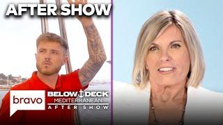 Captain Sandy Yawn Breaks Down The Athens Undocking | Below Deck Med After Show (S9 E8) Pt 2 | Bravo