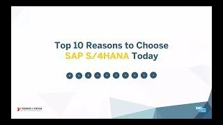 Top 10 Reasons to Choose SAP S/4 HANA Today - Mobolutions