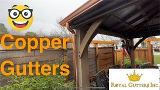 Amazing copper gutters 