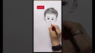 1 How to draw #drawingpencil #drawing #art #charcoaldrawingtutorial #portraitart #learningsketch