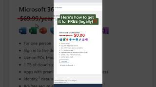 How to get Microsoft Office FREE (and legal)‼️ #excel