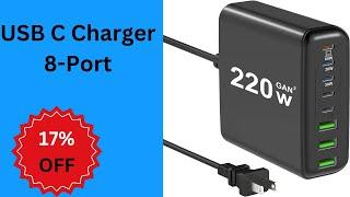 Revolutionize Charging with MUGUEO's 220W 8-Port USB C Charger!  |   Techwise USA Review  ||