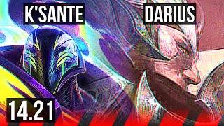 K'SANTE vs DARIUS (TOP) | 5/2/7 | KR Master | 14.21