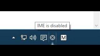 Ime is disabled windows 10