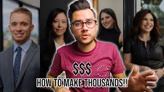 How to Make THOUSANDS $$ with Headshot Photography - Pricing Breakdown, Examples, & Tips!!