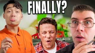 Pro Chef Reacts.. To JAMIE OLIVER FINALLY IMPRESS UNCLE ROGER?