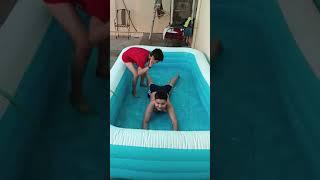 boys in pool summer masti vlog family vlogs