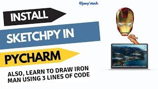 How to install Sketchpy in Pycharm | Draw Iron Man using 3 lines of code #pythonprogramming #coding