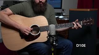 Martin Road Series Comparison - Dreadnought Junior vs D10E