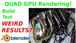 QUAD GPU PC for Blender Rendering!!!!  Rebuild and Testing