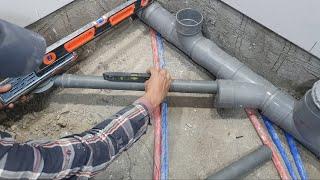 Important details for the distribution and installation of bathroom sewage pipes