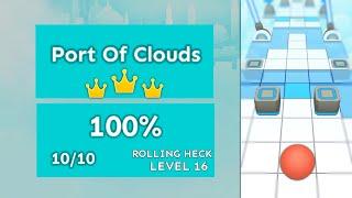 Rolling Sky Remake - Port of Clouds ️ | Rolling Heck