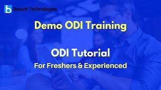 Demo ODI Training  | ODI Tutorial For Beginners