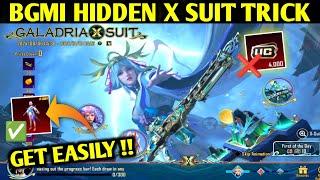 BGMI HIDDEN TRICK TO GET X SUIT EASILY | HOW TO SAVE UC IN GALADRIA X SUIT IN BGMI