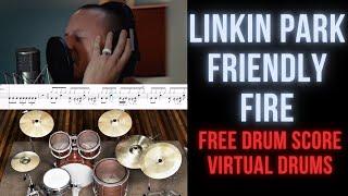 Linkin Park - Friendly Fire (Drum Transcription Sheet Music Score, Virtual Drums)