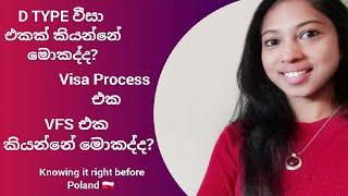 Type - D National වීසා සහ වීසා Process එක| #poland #europe #visa #checklist