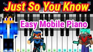 Rainimator – Just So You Know | Piano Tutorial | | Blacklite District | Just So You Know Piano Cover