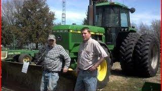 John Deere 4555 Tractor with 9555 Hours Sold on Huron, SD Farm Auction 4/26/14