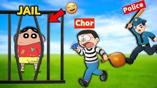 Shinchan And Nobita In Jail  ||  Funny Game Roblox