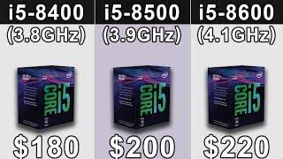 i5-8400 vs i5-8500 vs i5-8600 | Which is a Better Value For Money...???