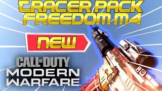Modern Warfare - NEW TRACER PACK FREEDOM M4 GAMEPLAY! RED WHITE & BLUE TRACERS!
